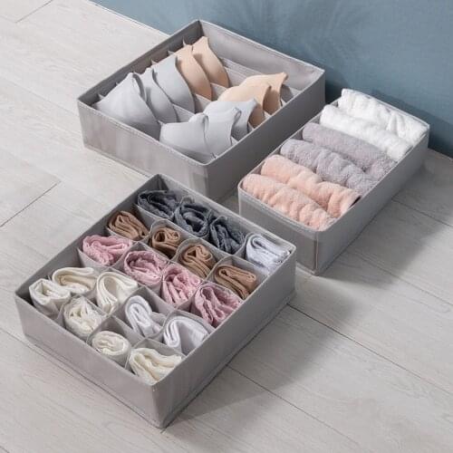 Bra Underwear Organizer Storage Box Non-woven Drawer Closet Organizer Storage Organizer For Underwear Socks Drawer Organizer