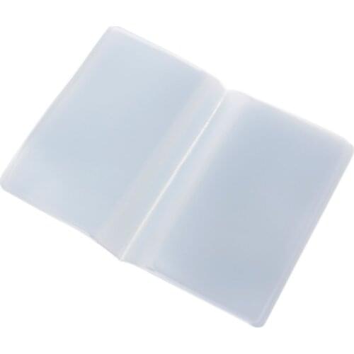 Plastic PVC Clear Pouch Name ID Credit Card Holder Case Organizer Keeper Pocket