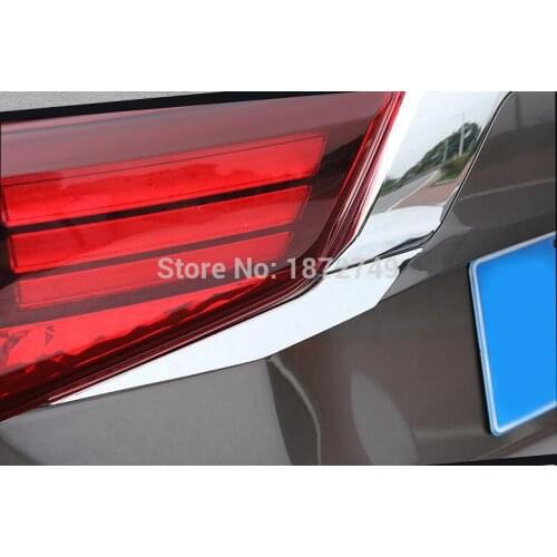 2pcs/set Rear Light Strips ABS Chromed Plastic External Taillight Decoration Fit For Mitsubishi Outlander 2016 2017