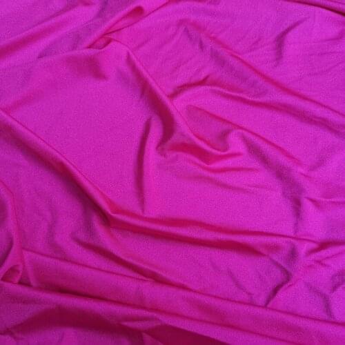 1 meter * 1.5 meter Promotion Polyester Stretch Knit Fabric Training Swim Bikini Material Hot Pink