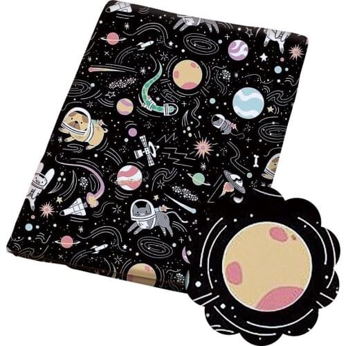 50*140cm Cartoons pattern Polyester cotton Fabric Patchwor Printed for Tissue Kids Home Textile for Sewing Doll Dress Curtain