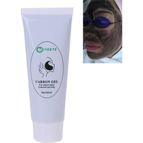 80Ml Veilig Carbon Crème Gel Voor Laser Huidverjonging Huid Whitening Huid Diepe Reiniging Hydraterende Gezichtscrème