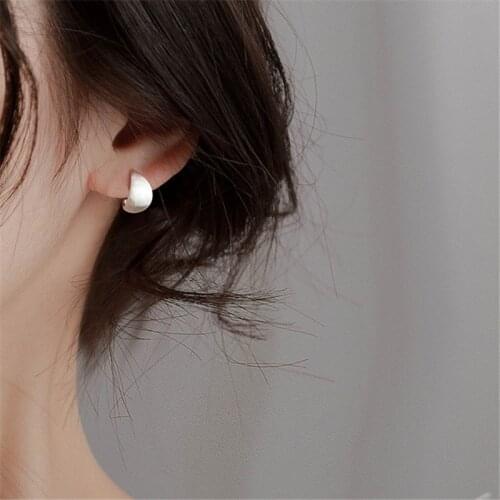 925 Sterling Silver Simple Stud Earrings For Women Romantic Party Jewelry Brincos Pendientes eh288