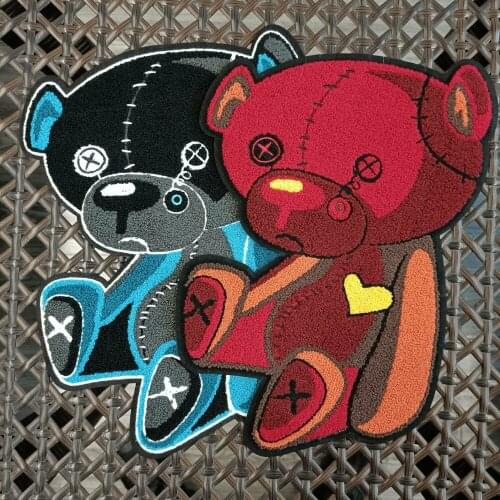 Garment accessory large embroidery big bear animal cartoon patches for clothing PA-2657