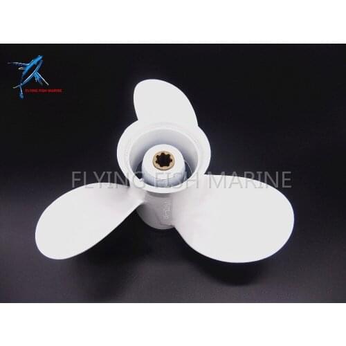 Aluminum propeller 8 1/2 x 7 1/2-N for Yamaha 6hp 8hp 9.9hp F6 F8 F9.9 Boat Engines 6G1-45943-00-EL 8 1/2x7 1/2-N