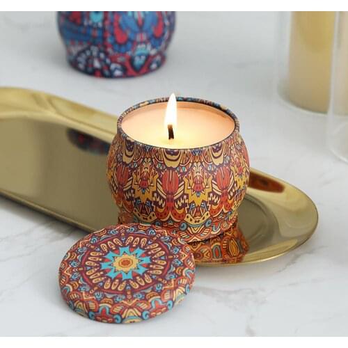 4PCS Scented Candles Natural Soy Wax Scented Candles Gift Set Aromatherapy Candles Gifts For Women Party Home Decoration Jar