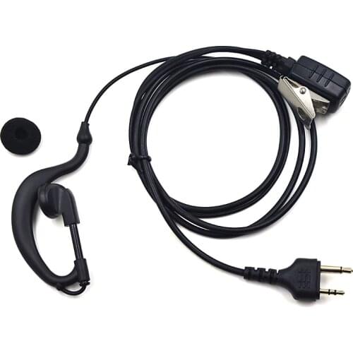 FBI Ear Hook G Shape Earpiece Earphone Mic PTT for Walkie Talkie Midland Radio G6 G7 G8 G9 GXT1000VP4 GXT1050VP4 LXT380 Alan 42
