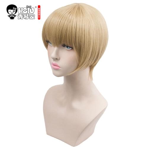 HSIU A+ kuzu no honkai Cosplay Wig Mugi Awaya Costume Play Woman Adult Wigs Halloween Anime Game Hair NEW High quality