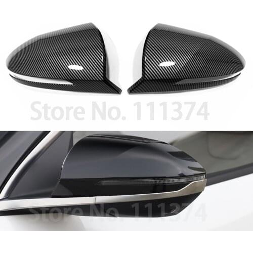 Carbon look Rearview Mirror Cover For Hyundai Tucson 2021 NX4 Car ABS Styling Protective Decoration Accessories