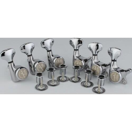 GUYKER Upgraded version Guitar Machine Heads Tuners Chrome Locking String Tuning Key Pegs Tuners for LP, SG, TL Electric Guitars