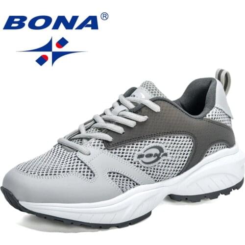 BONA 2021 New Designers Luxury Sneakers Shoes Men Brand Fashion Casual Leisure Footwear Mansculino Walking Shoes Man Comfortable