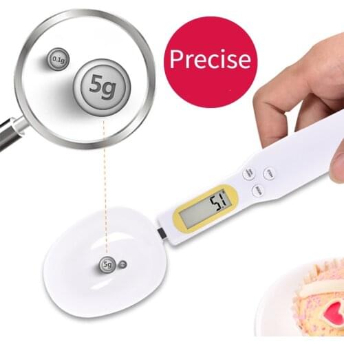 LCD Digital Kitchen Scale Electronic Cooking Food Weight Measuring Spoon 500g 0.1g Coffee Tea Sugar Spoon Scale Kitchen Tool