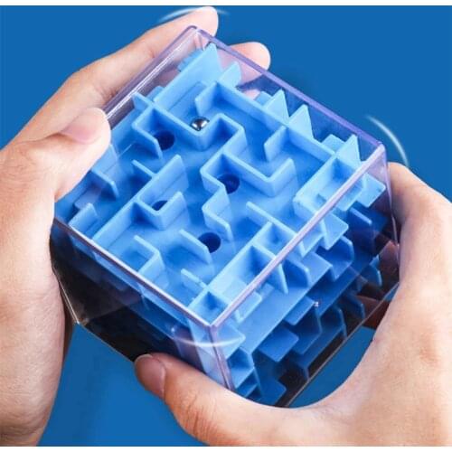 Laberinto 3D Maze Cube Brain Puzzle Kids Toys Anxiety and Stress Relief Juegos Antiestres Zauberwürfel Kostka Antystresowa