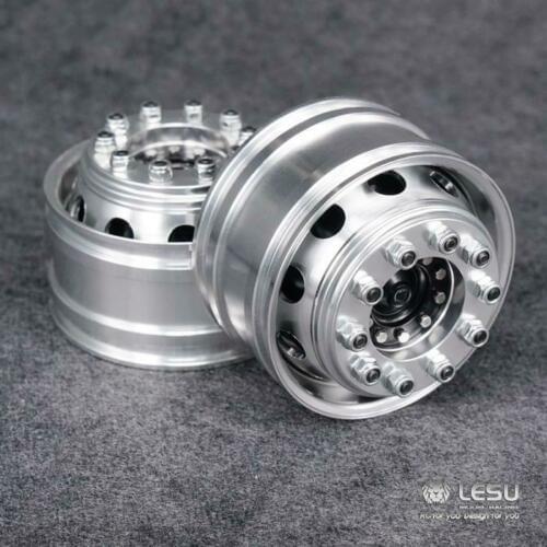 LESU Metal Front Wheel Hub 1/14 For Tamiya King MAN Scania RC Tractor Truck Wide Type TH16385