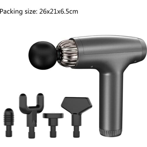 Massage Gun – Back & Neck Deep Tissue Handheld Percussion Massager – Five Different Heads for Different Muscle Groups