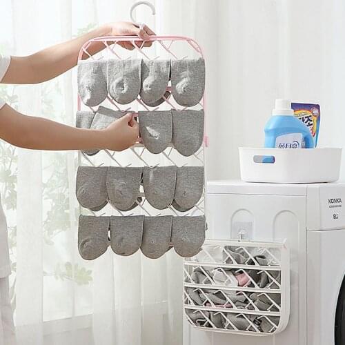 Multifunctional Folding Hangers For Clothes Hosiery Rack Clothes Organizer Multi Clip Underwear ChildrenS Home Balcony Shelf