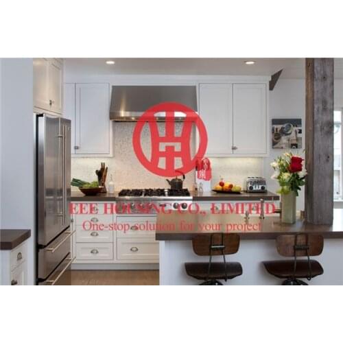 Fashion shaker-style solid wood kitchen cabinet with excellent design and quality shipping by sea