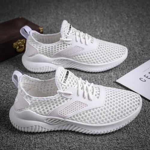 Mesh Fly Woven Breathable All-match Casual Shoes Outdoor Running Shoes Mens Shoes 2021 Summer New Style