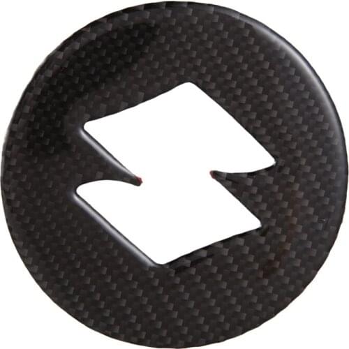 Real Carbon Fiber Steering Wheel Center Sticker Cover for Suzuki Jimny 2019 2020