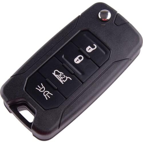 NEW Car 4 Buttons Flip Remote Key Case Cover Fob Shell Fit for Jeep Renegade 2015 2016 2017 2018