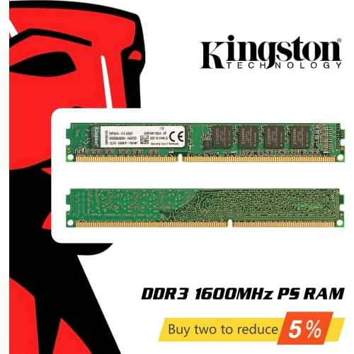 Original Kingston RAM Memory DDR3 1600MHZ 4GB 8GB Memoria RAMs 1600 MHz 8 Gigabytes Gigs Stick for Desktop Laptop PC Notebook