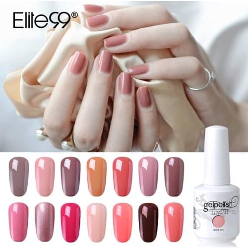 Elite99 15ml Nude Color Gel Nail Polish Soak Off Nails Polish Gel For Nail Art Vernis Semi Permanant UV Gel Varnish Lacquer