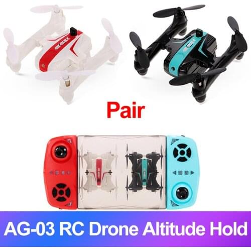 1Pair AG-03 RC Drone Altitude Hold Mini Qudcopter Wifi Two-Player Battle 2.4G 6 Axis Gyro RC Helicopter Toy Drones for Kids