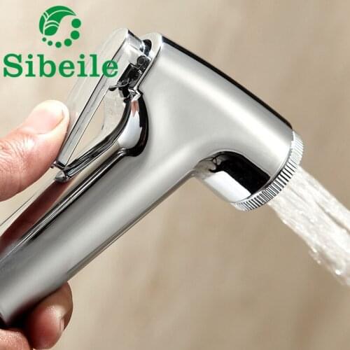 SBLE Handheld Portable Bidet Toilet Shattaf Sprayer Bathroom Toilet Bidet Shower Head Nozzle with Telephone Shower Hose