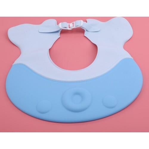 Baby Shower Caps Shampoo Cap Waterproof Hearing Protection Eye Children Hats Wash Hair Kids Bath Visor Hats Adjustable Shield