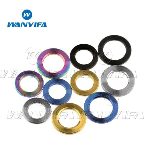 Wanyifa Titanium Washer M4 M5 M6 M8 M10 DIN912 Flat Spacer Gasket for Bicycle Cycling Motorcycle Car