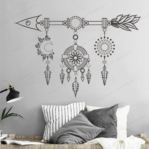 Dream Vinyl Wall sticker catcher Arrow Ethnic Bedroom wall decor home removable wall art mural HJ1139