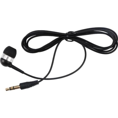 Great Quality Universal 3.5mm Single Side Mono Wire In Ear Earphone For Smart Devices Universal Earphone