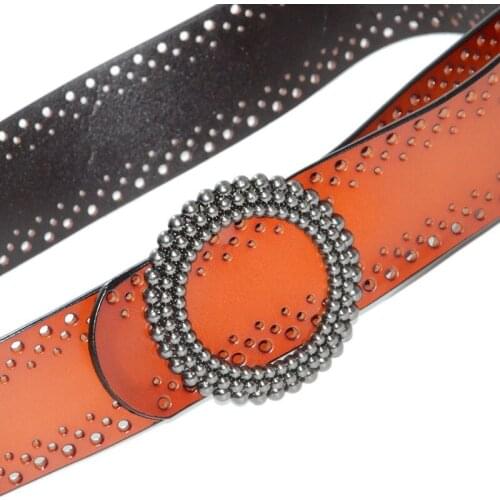 Women Belt Ladies Belts for Dresses Genuine Leather High Quality Apparel Accessories Length 100cm Width 5cm