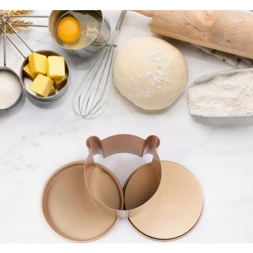 1 Set Small Bear Mold Non-stick Cartoon Stable Mousse Toast Metal Mold Cake Baking Mould Non-stick bear head bread mold