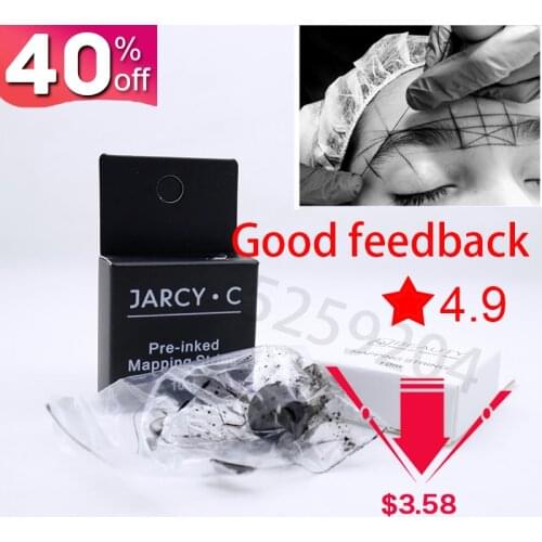 10Meters Pre Inked Mapping String brow mapping tool brow line microblading string for permanent makeup eyebrow microshading tool