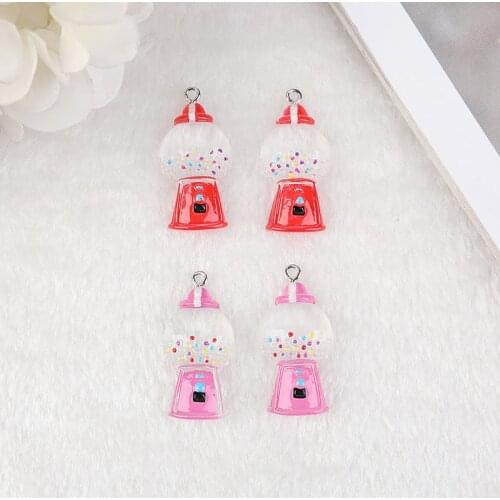 10pcs Candy Jar Charms Resin Simulation Food Earring Pendant For Jewelry Making DIY Handmade Craft