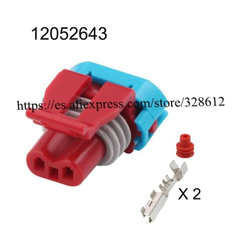 50fset 12052643 auto Male connector terminal 2Pin female wire connector Plug 12162193 12052644 12165287 12059595 12110293