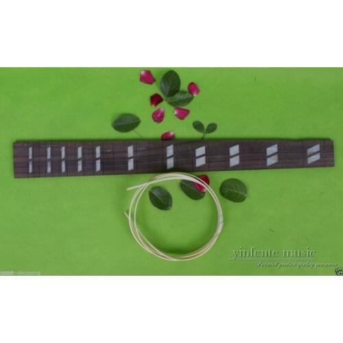 1x electric Guitar Fretboard 24 fret rose wood 24.75" Luthier Std unfinished #86