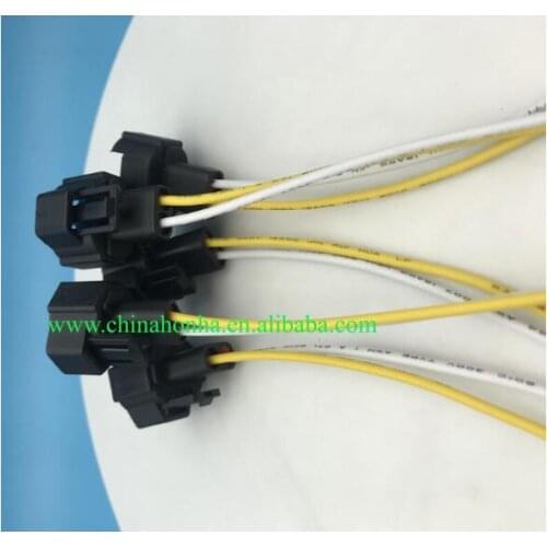 2 Pin Female Waterproof Fuel Injector Nozzle Connector Electrical Plug Wiring harness 4AGE RB26 3SGE with 15cm 18AWG wire