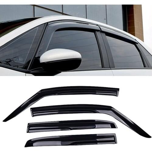 For Honda Fit Jazz MK4 2021 Plastic Exterior Visor Vent Shades Window Sun Rain Guard Deflector 4pcs