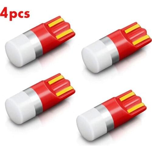 4 Pcs Super Bright 3030 SMD T10 W5W LED Car dome Light Auto Clearance Reading Lamp Vehicle Door Bulb Accessories White 6000K 12v