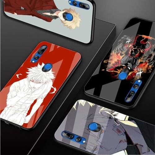 Anime Katsuki Bakugou Tempered Glass Phone Case For Huawei honor 8X 9 10i 20i 20Lite 20Pro 30 Pro Cover Shell