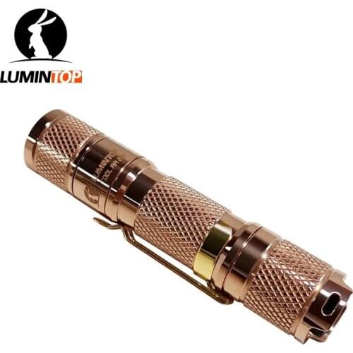 LUMINTOP TOOL AA 2.0 COPPER MINI Flashlight XP-L HD LED max 650 lumen beam distance 127 meter AA 14500 Keychain Light Torch