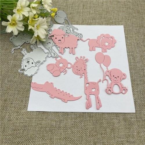 Cartoon animals Metal stencil mold Cutting Dies decoration scrapbook die cuts Album Paper Craft Embossing DIY Card Crafts
