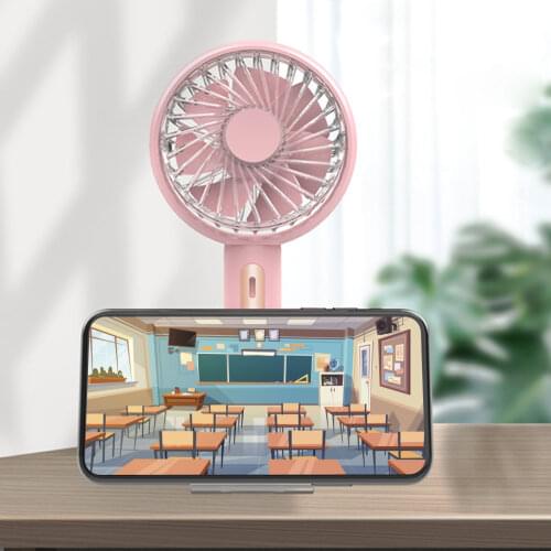 Mini Fan Portable for Fan Handheld USB Rechargeable fan Appliances Desktop Air Cooler Outdoor Travel hand fan 4 Speed Adjustable