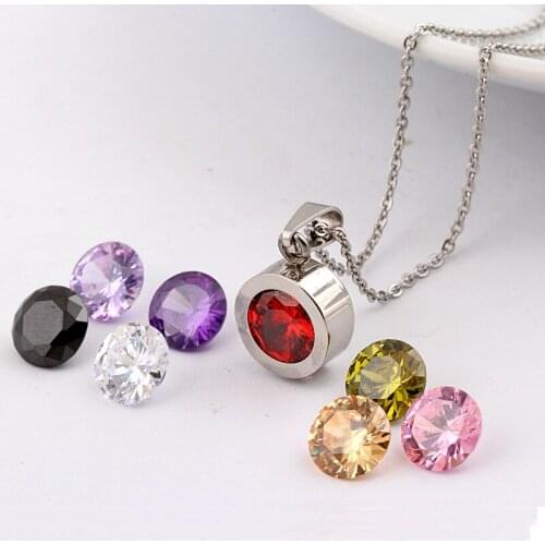 Monla Fashion Necklace for women 2017 316L Stainless Steel DIY Crystal Charm Pendants Necklaces