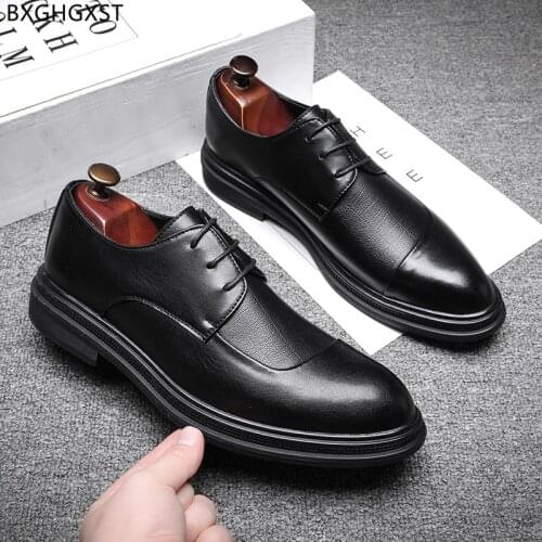 Black Men Wedding Shoes 2021 Dress Designer Oxford Shoes for Men Leather Shoes Men Formal Zapatos De Hombre Chaussure De Homme