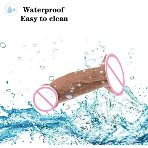 Soft Material Adult Toys Realistic Thrusting Dildo G-Spot Orgasm Sex Sex Toys for Womens Pleasure Comfortable Masturbadores X76