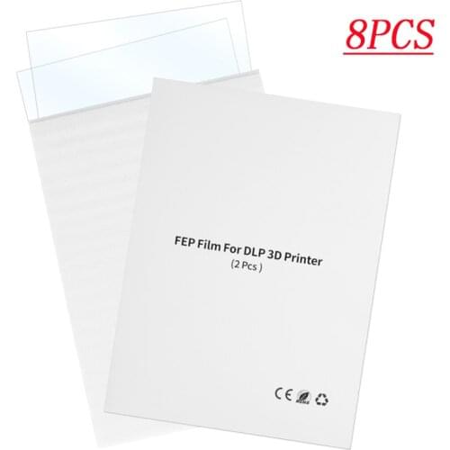 8PCS 140x200mm 0.15MM Thickness FEP Release Films Set for Mars MARS PRO Photon Resin SLA LCD 3D Printer 3D Printer Parts Filamen