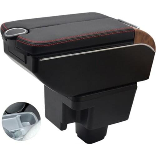 For Sail Car Armrest box 2010-2014 Double doors open 7USB Centre Console Storage Box Arm Rest